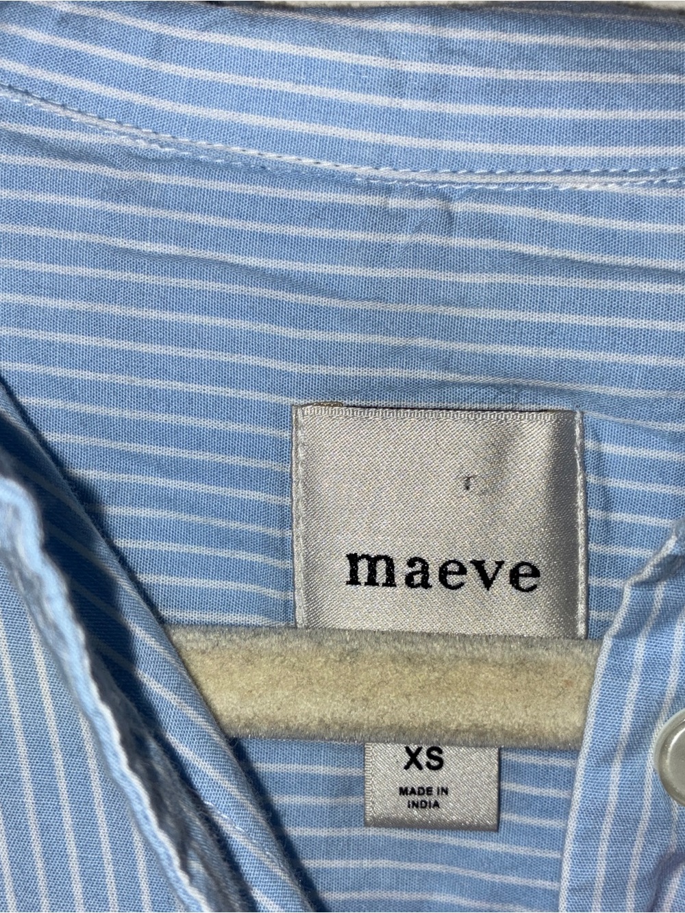Maeve by Anthropologie Mabel Pocket Buttondown Shirt Sz XS - Picture 4 of 13